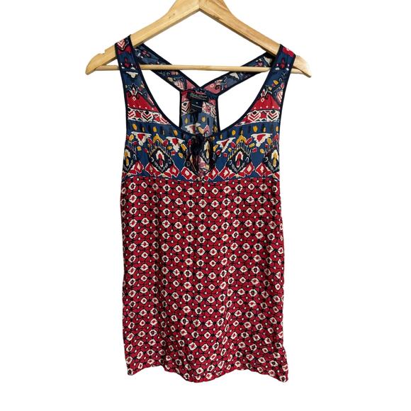 Lucky Brand Mixed Print Boho Tank Medium - Picture 1 of 4